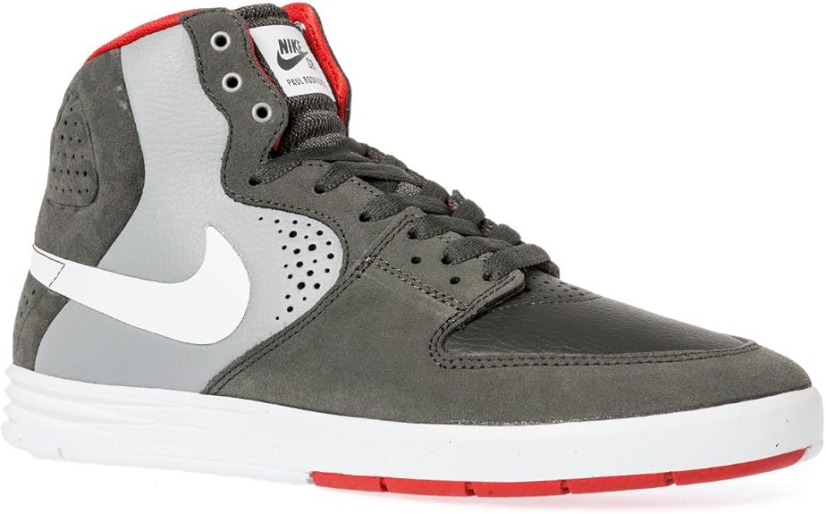Amazon.com: Nike Men 's Paul Rodriguez 7 High, base gris/white-base Gris  Oscuro, Gris : Ropa, Zapatos y Joyería