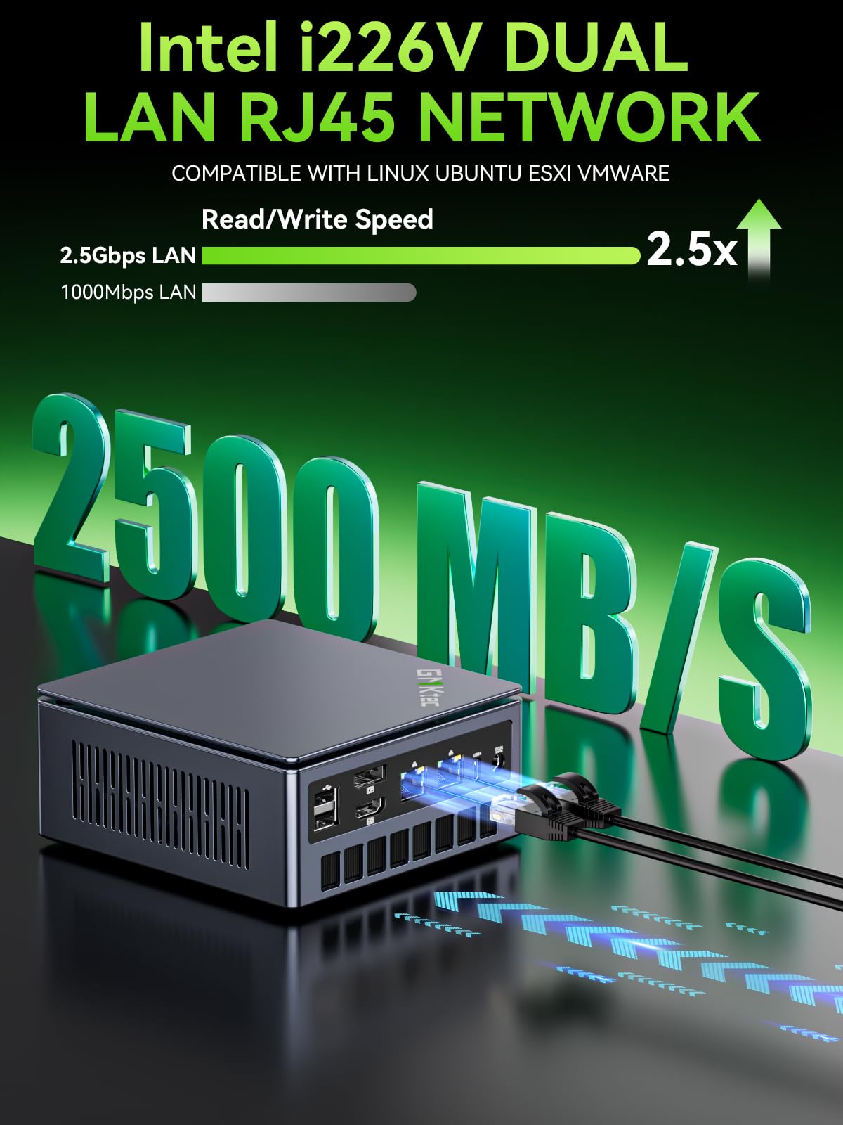 GMKtec Gaming Mini PC AMD Ryzen 9 8945HS (Turbo 5.1GHz) 32GB DDR5 2TB SSD, Computers PC Oculink, Dual NIC LAN 2.5G, WiFi 6, USB3.2, USB-C 4.0, BT5.2, DP, HDMI, Dual Fan Nucbox K11: 32GB+1TB R7 Pro 6850U
