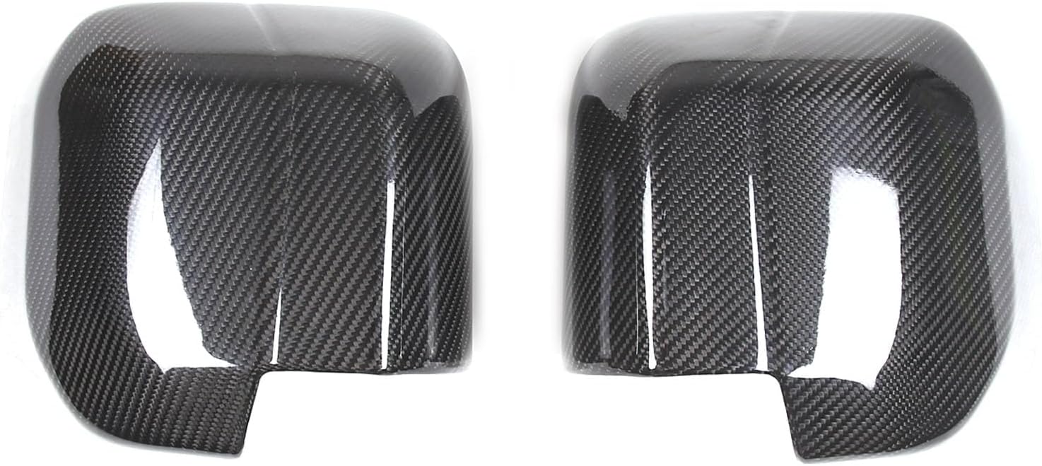 Rearview Mirror Cover Trim Shell Compatible with Land Rover Defender 90 110 130 2020-2026, Real Cabon Fiber Rear View Mirror Exterior Decoration Accessories