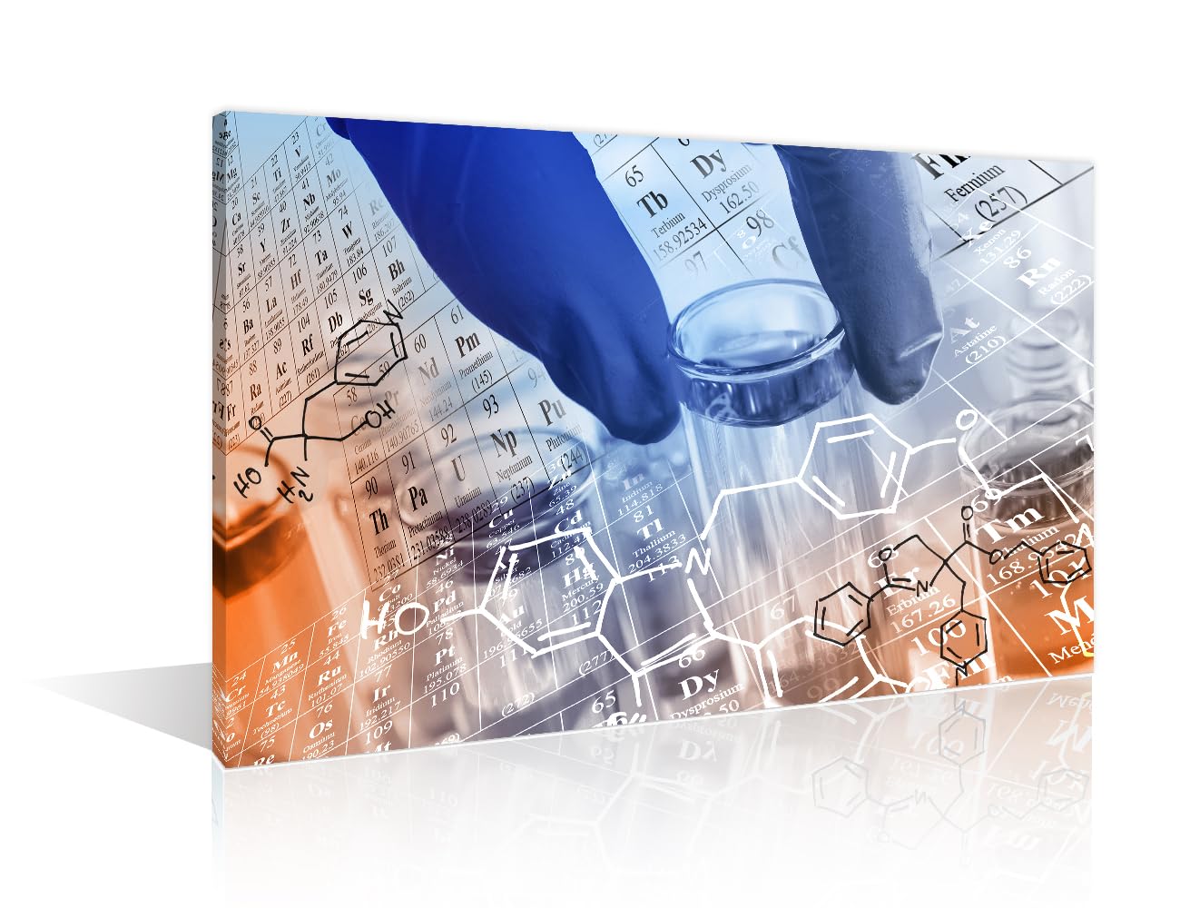TUMOVO Young Scientist Poster Wall Decor 1 Pieces Poster Clinical Laboratory Art Prints Wall Decor Living Room Medical House Decor Stretched and Framed Ready to Hang (12" Wx18 H)