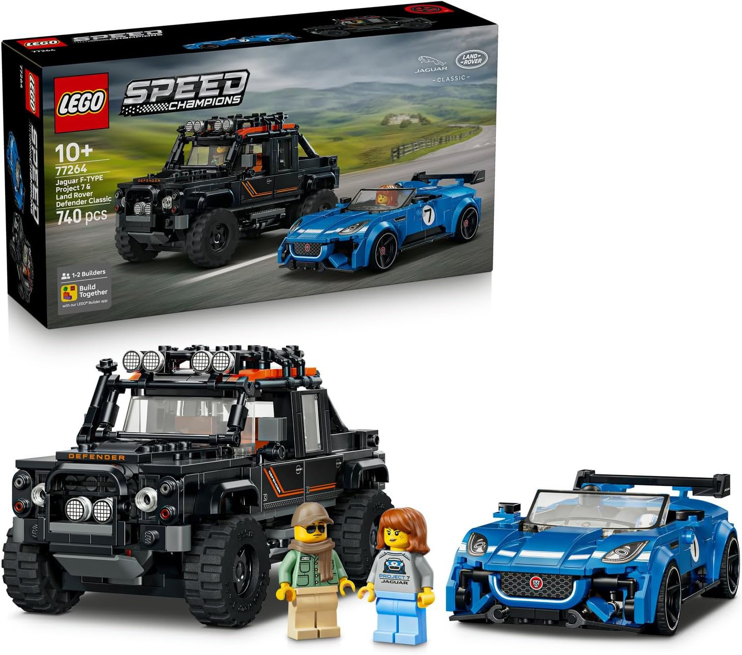 LEGO Speed Champions Jaguar Project 7 ve Land Rover Defender 77264