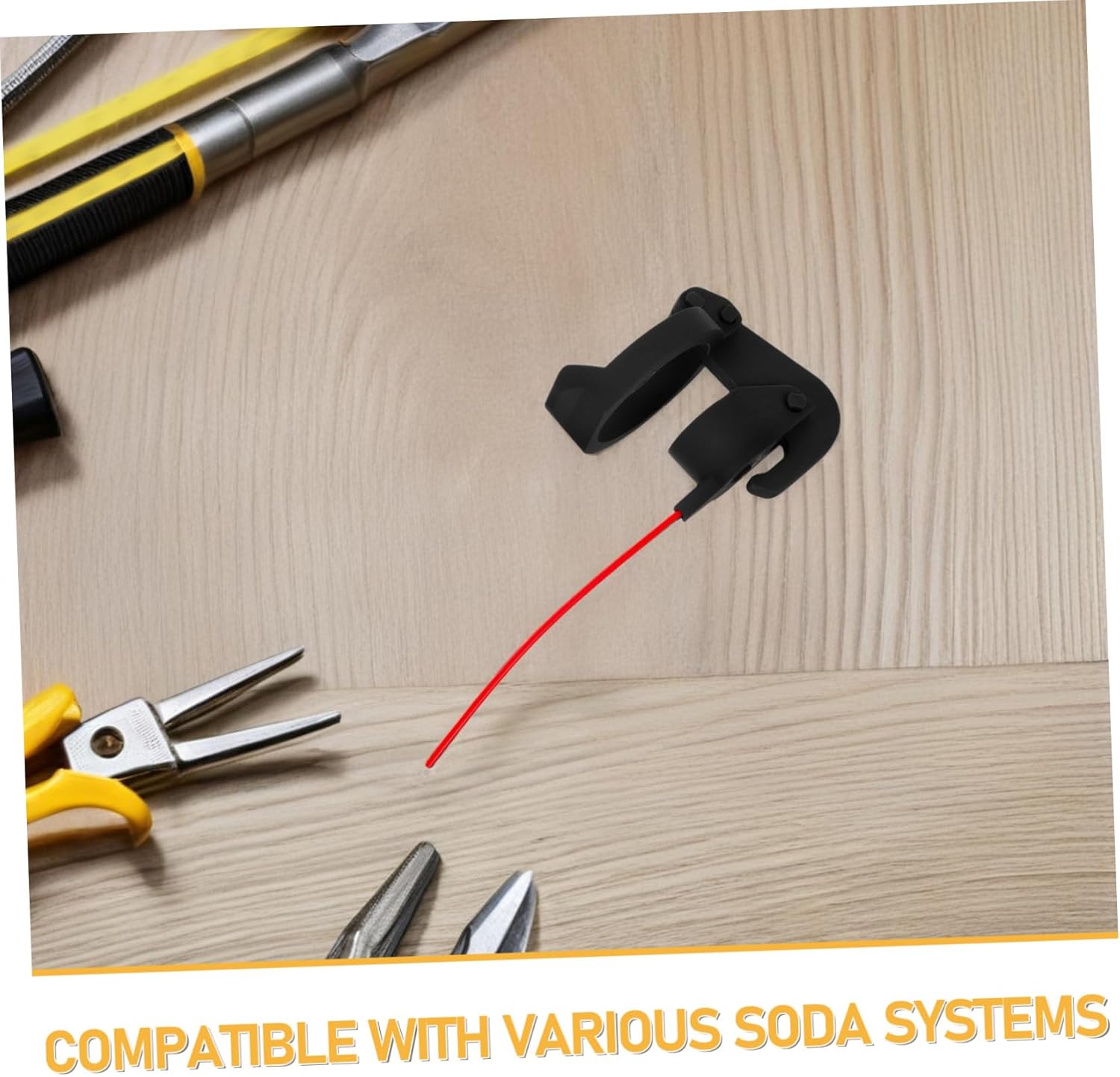 CO2 Spray Nozzle Adapter for Soda Dispensers Quick Release Dust Removal Head Easy to Install CO2 Cleaning Tool Compatible Soda Equipment