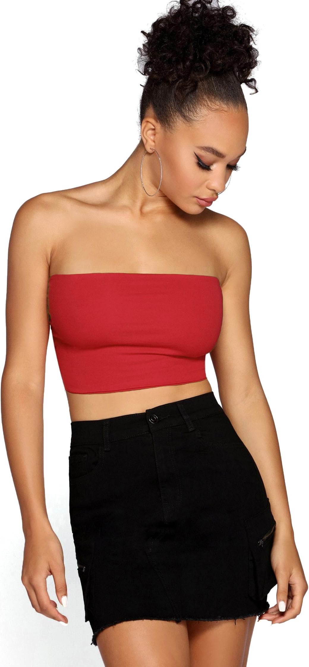 adidas red tube top