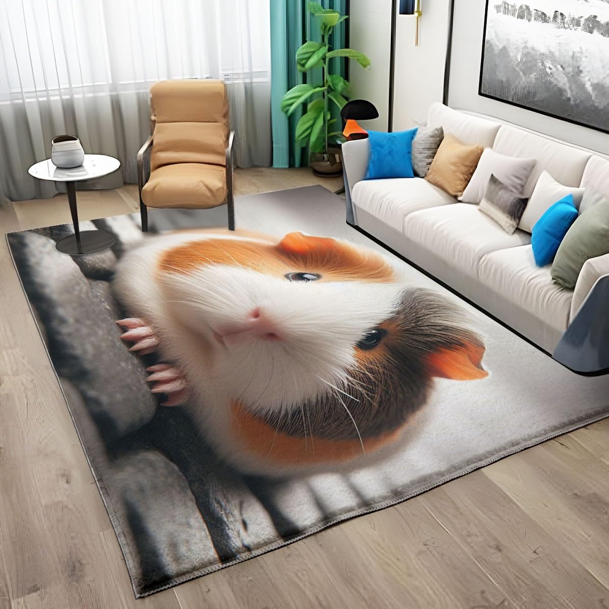 Tappeto a pelo lungo per soggiorno, lavabile in lavatrice, morbido e non perde pelo, per camera da letto, ufficio e cucina, facile da pulire (140 x 200 cm)