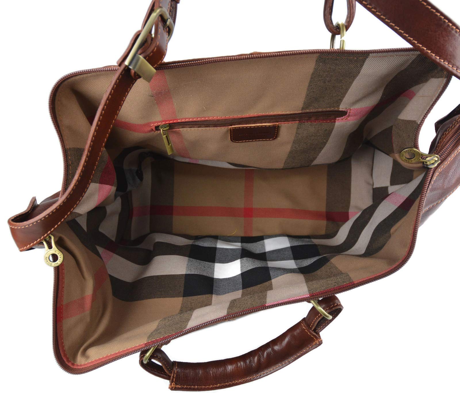 Reisetasche ledertasche sporttasche reisetasche leder schultertasche herren damen umhängetasche leder braun made in Italy