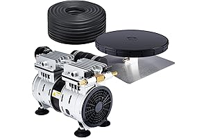 HQUA PAS10 1/2 Acre Pond Aerator, 1 Acre with Compressor and Weighted Tubing