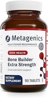 Metagenics Bone Builder Extra Strength - Microcrystalline Hydroxyapatite Concentrate (MCHC) with Calcium & Phosphorus - Supports Bone Density & Strength - Non-GMO & Gluten-Free - 90 Tablets