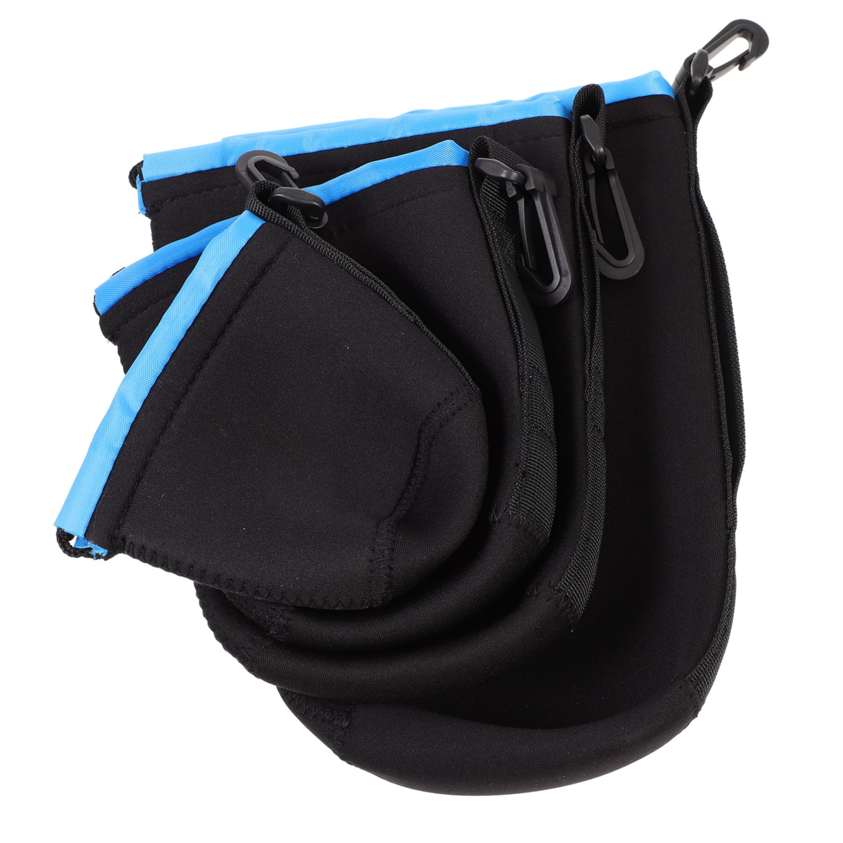 SEWACC 2 Series Funda para Lentes De Cámara De Neopreno De Unidades Diseño con Cierre Protección para Lentes DSLR Espejo Color Azul 4 Piezas*2