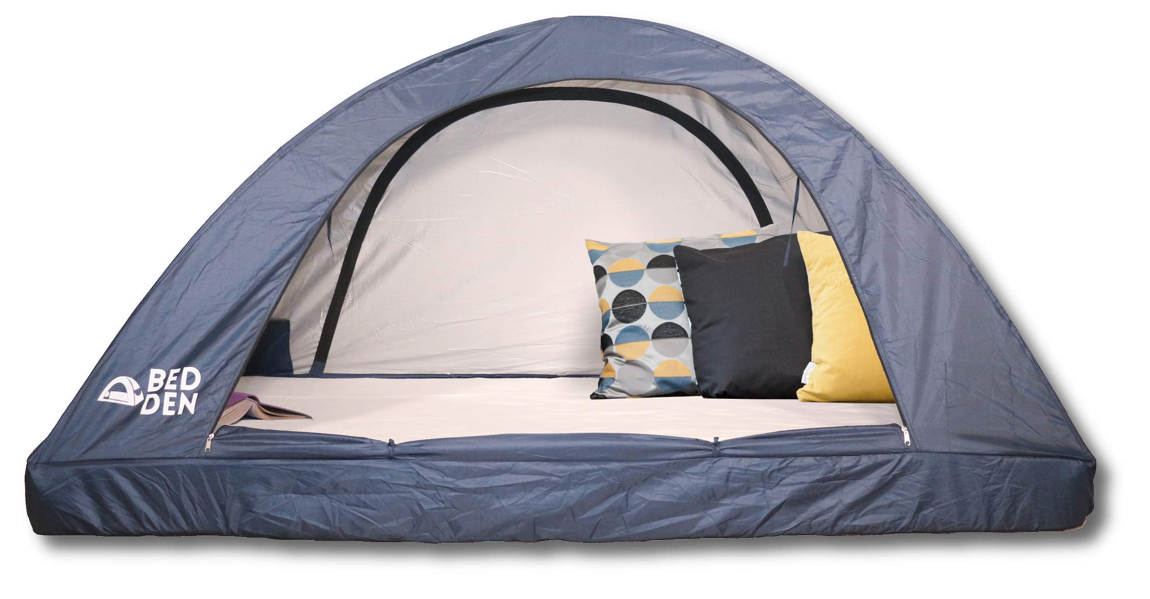 Bed Höhle – Faltbares Sichtschutz-Zelt, Doppelbett, XL (201,9 cm L x 95 cm B x 88,9 cm H), Pop-Up-College-Schlafsaal, Kinder, gemütlicher Schlaf