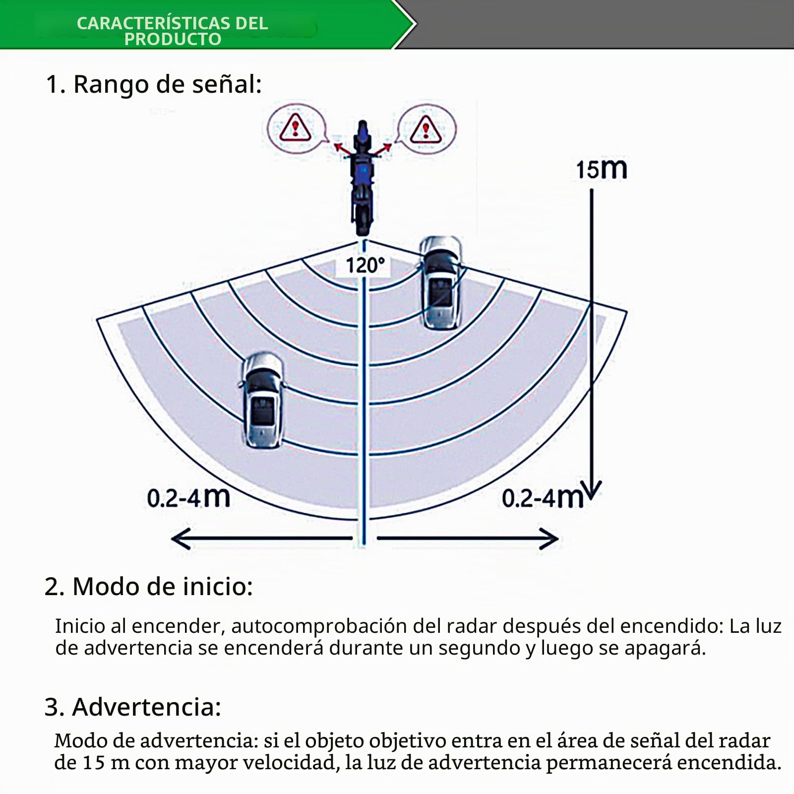 Sistema de ángulo Muerto de Coche, Sistema de ángulo Muerto, Sensor de ángulo Muerto, indicador de Advertencia LED, 65,62 pies - Kit Universal de ángulos Muertos de vehículos para | Sensor de ángulo muerto, indicador de advertencia LED, 65,62 Pies - Kit U