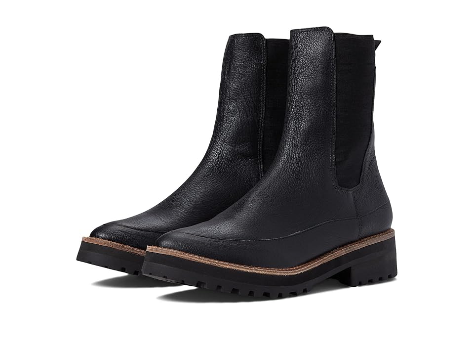 KAANAS Belgrade Combat Sock Bootie (Black) Women's Shoes INTERNATIONAL SHIPPING