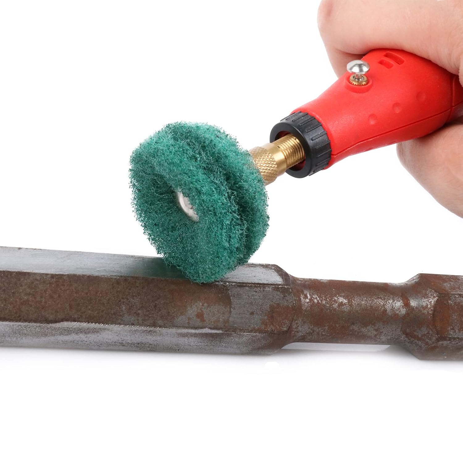1-1/2 inch Abrasive Wheel Buffing Polishing Wheel Set with 1/8inch Shank for Rotary Tool 80 150 240 300 Grit (38mm) 40Pcs