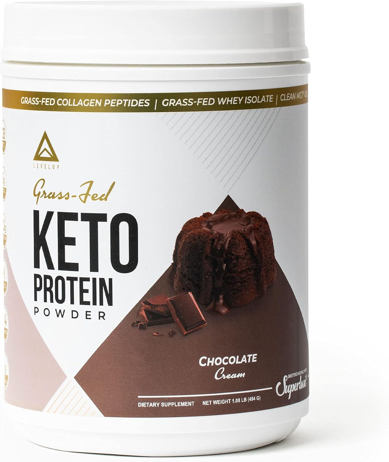 LevelUp 𝗪𝗜𝗡𝗡𝗘𝗥 𝗕𝗘𝗦𝗧 𝗞𝗘𝗧𝗢 𝗣𝗥𝗢𝗧𝗘𝗜𝗡 Grassfed Collagen Protein Powder, C8 MCT Oil