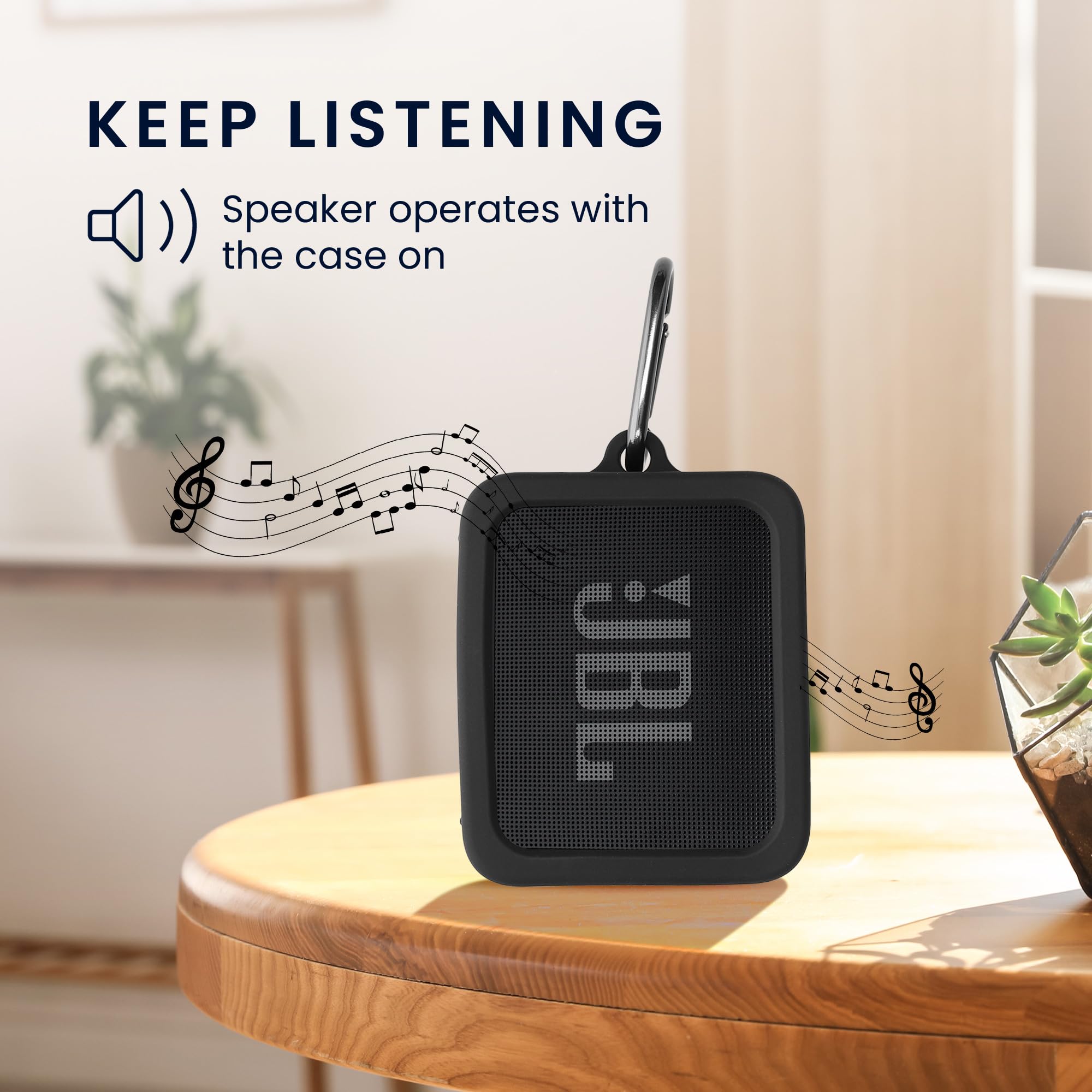 co2CREA Housse en Silicone Compatible Speaker Case pour JBL GO 3 / Go 3