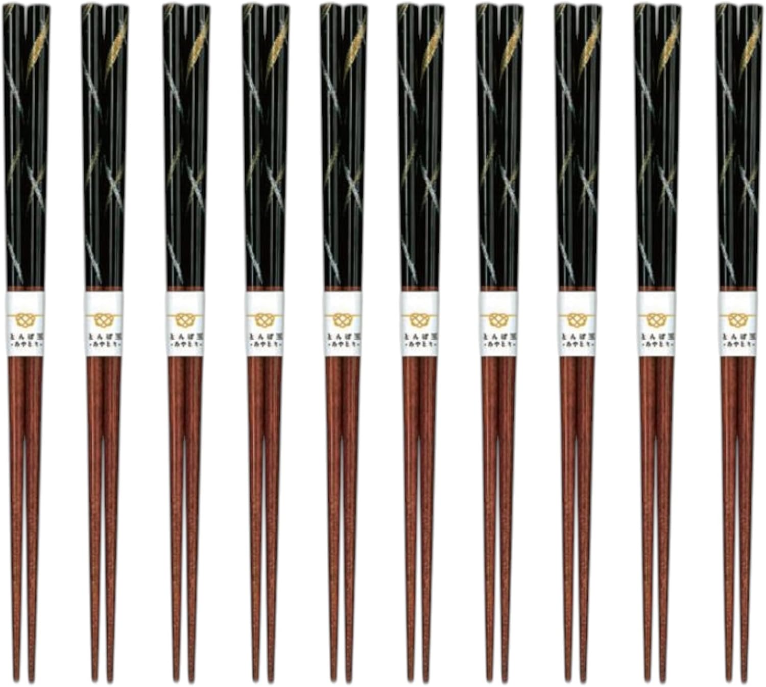 J-kitchens 10 Pair Set of Chopsticks, Bento Box, Picnics, Excursions, Sports Events, Guests, Entertaining, Wooden, Dragonfly Ball, 9.1 inches (23.0 cm), Dishwasher Safe, Made in Japan