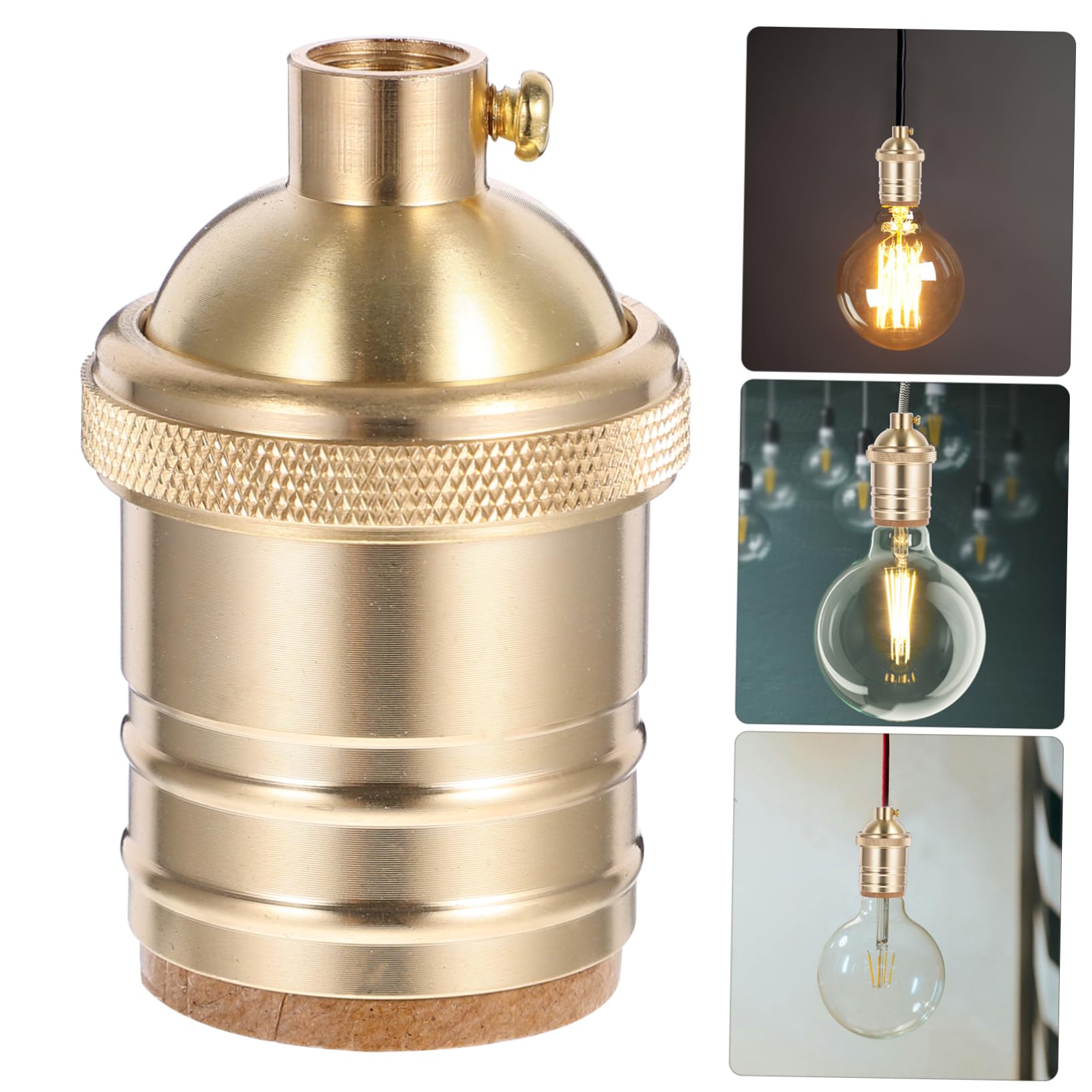 NUOBESTY 5 Stück Vintage Lampenfassung Retro Lampenhalter mit Drehknopf für Diy Beleuchtung für Vintage Lampen Einfache Installation Kompaktes Design Ergänzung