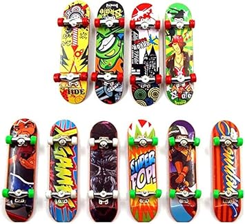 Mini Skateboard Toy Deck Truck Finger Board Skate Park Boy Kid Children Gift Random 6pcs