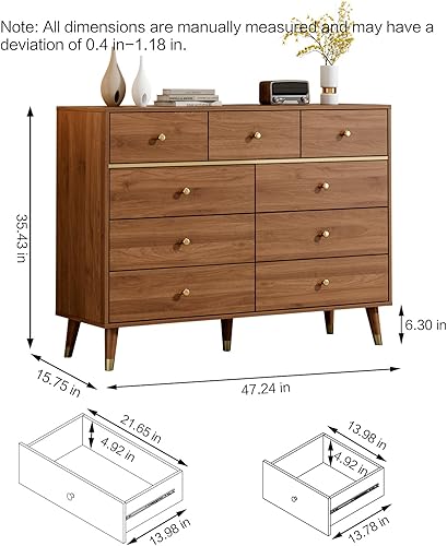 Miniatura 2 de All White 6 Drawer Dresser for Bedroom, Large Double Dresser with Wide Drawers, Modern Chest of Drawers,Storage Organizer Dresser,Nursery