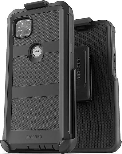 Miniatura 10 de Encased Falcon Armor - Funda para Moto One 5G ACE con protector de pantalla integrado, funda ultra protectora resistente para teléfono (negro)