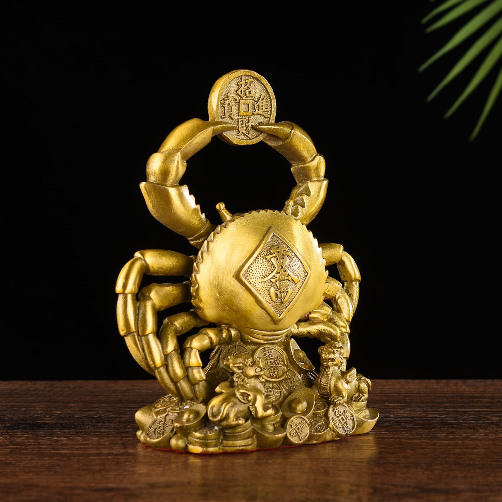 蟹 青銅 置物 三匹 蟹 青銅 置物 三匹 美術品・アンティーク・コレクション