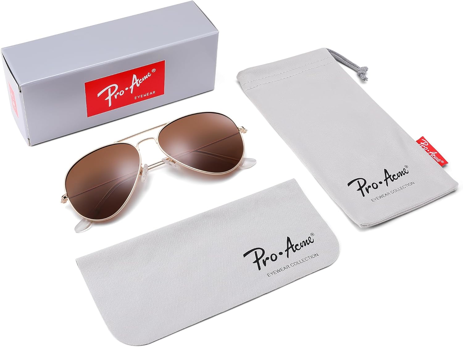 Pro Acme Aviator Sunglasses for Men Women Classic Polarized UV400 Protection - Image 6