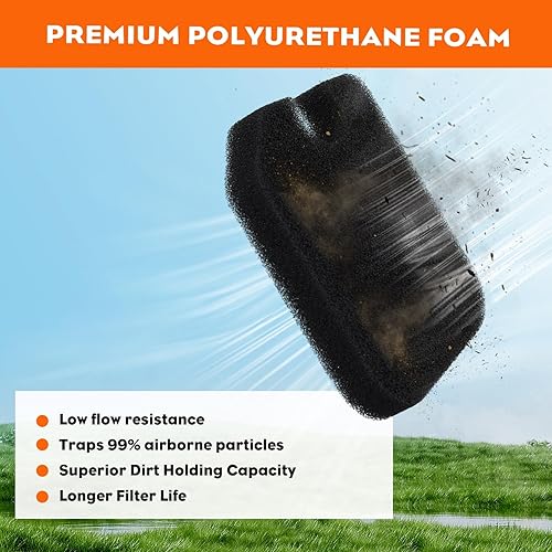 Miniatura 7 de Hipa 753-06954 Filtro de aire para MTD Troy Bilt TB2044XP TB32EC TB80EC TB21EC TB27BC TB42BC TB2040XP Trimmer Brushcutter Parts con línea de