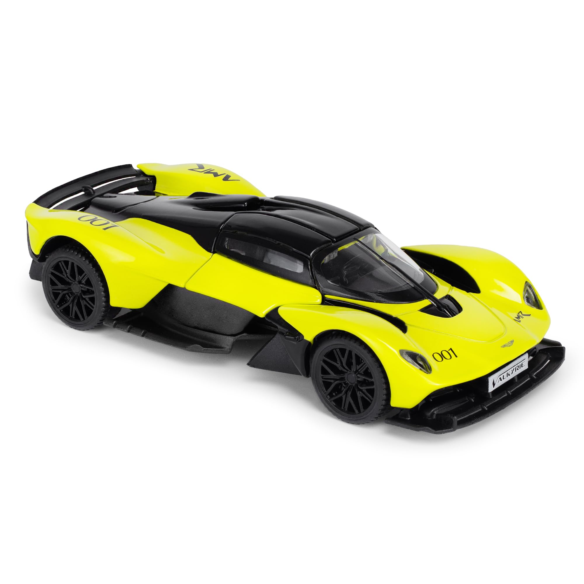Aston Martin Valkyrie AMR Pro 1:43 Scale Die-Cast Model Car - Lime Green | Detailed Collectors Edition Diecast | Official Licensed Product