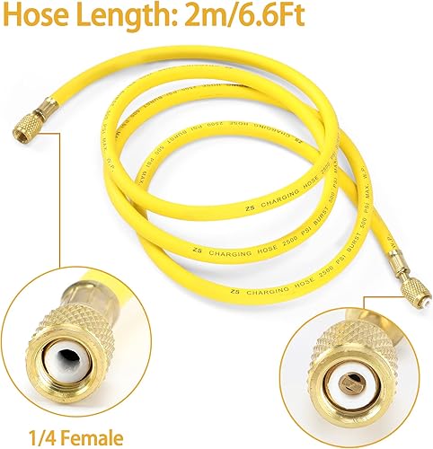 Miniatura 3 de BETOOLL Regulador de Nitrógeno - Medidor de Nitrógeno con Manguera de 78.7 pulgadas, Equipo de Presión de Entrega de 0-600 PSI con Medidores