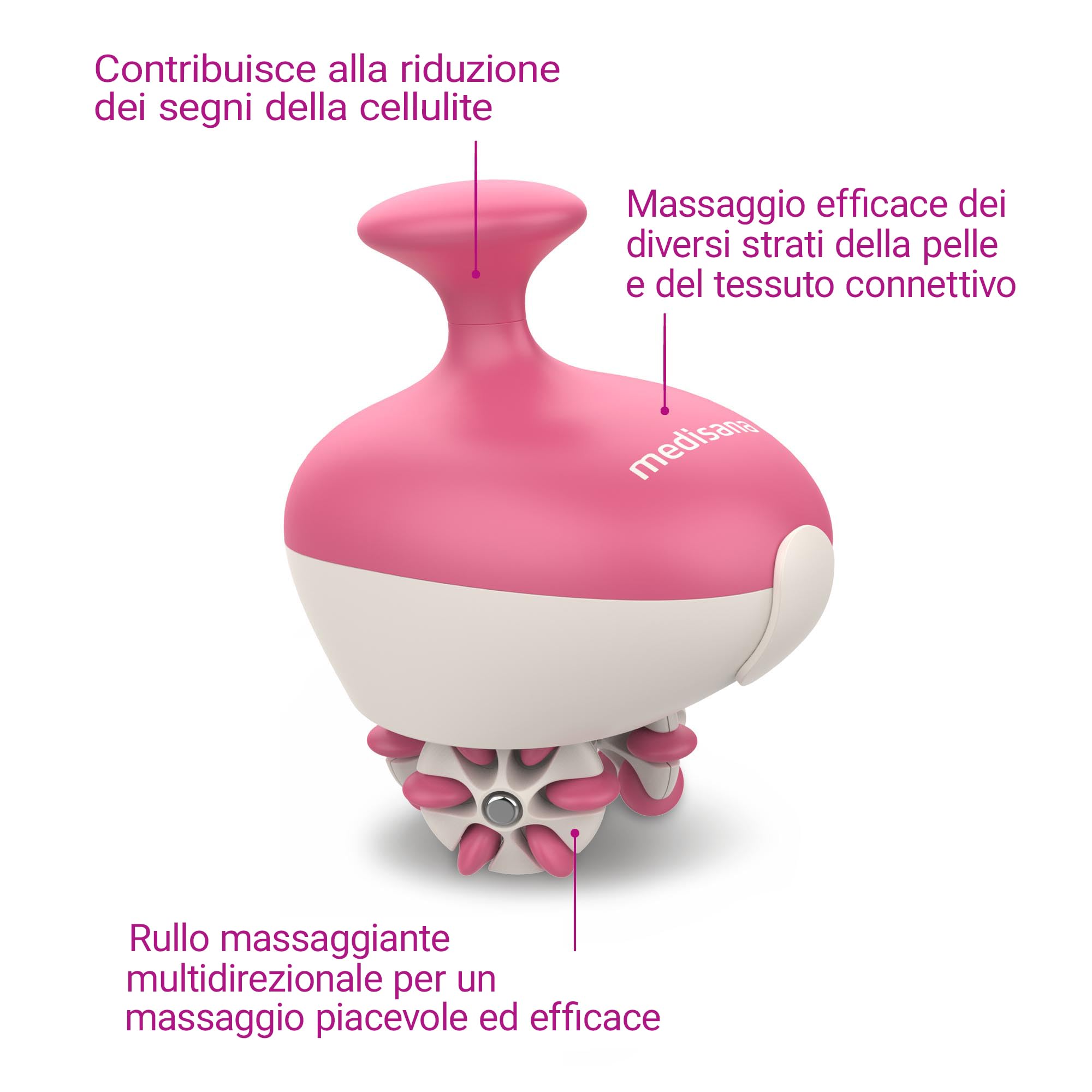 medisana AC 900 massaggiatore anticellulite, automassaggio cellulite