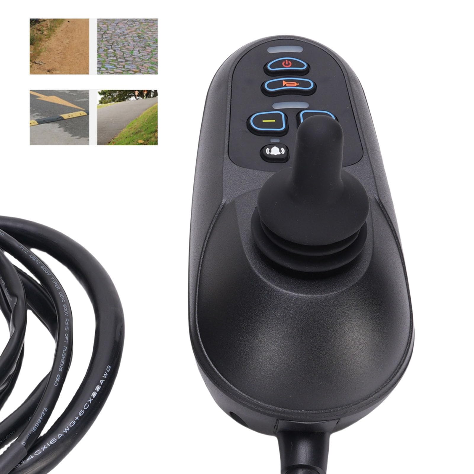 Kontroler typu joystick 50A do robotów i platform mobilnych - Ergonomiczna konstrukcja z blokadą rampy EABS i panelem wyświetlacza - Pilot do sprzętu rozrywkowego i zastosowań