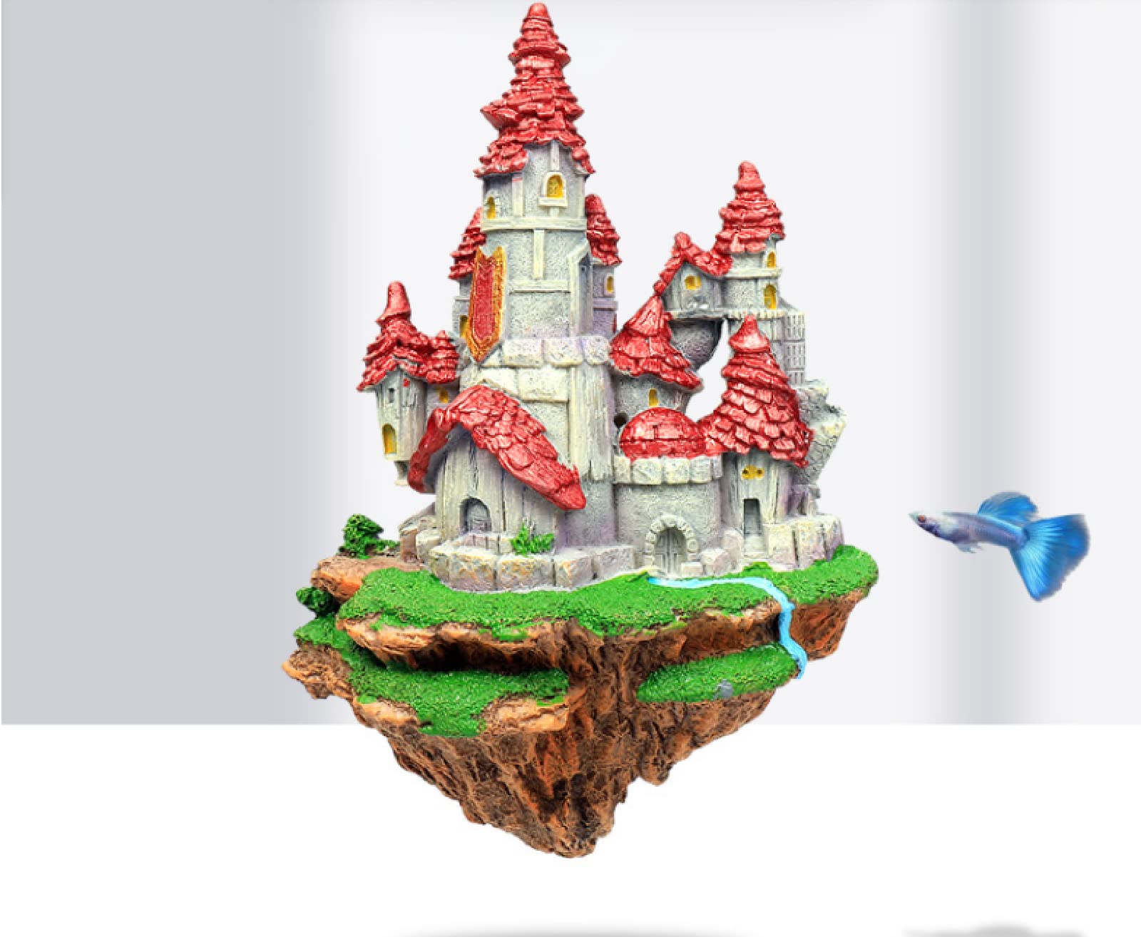 Decorazioni Acquario Arredamento Acquario Arredi Per Acquario 12 * 4,5 Cm Simulazione Decorazione Acquario Decorazione Paesaggistica Rockery Decorazione Acquario Casa Dimensioni Castello Cielo In Stil