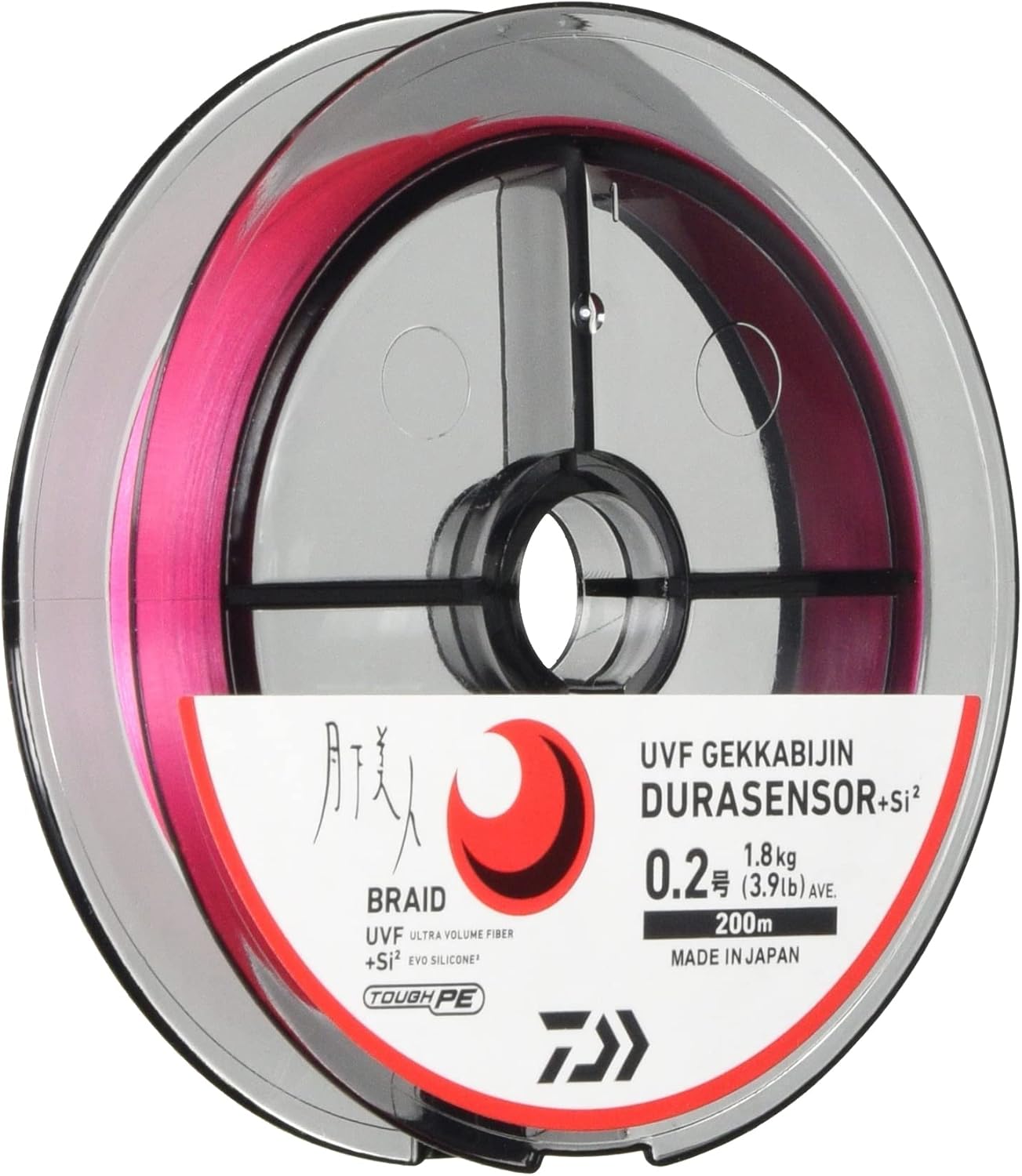 Daiwa PE Line UVF Gekkabijin Dura Sensor + Si2, No. 0.3, 218.7 yd (200 m), Cherry Blossom Pink