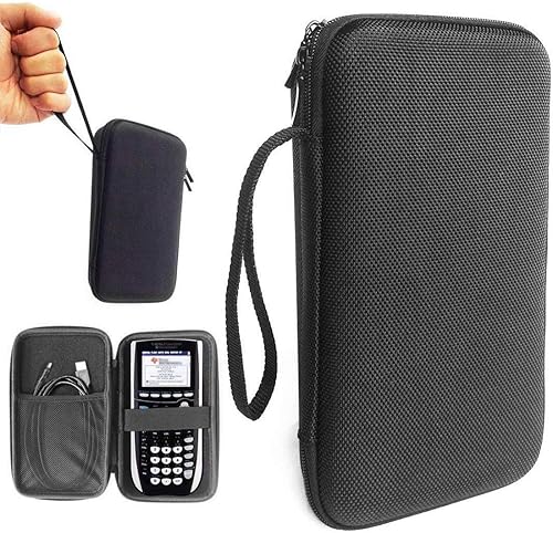 Estuche rígido compatible con calculadora gráfica Texas Instruments TI-84 Plus C Silver