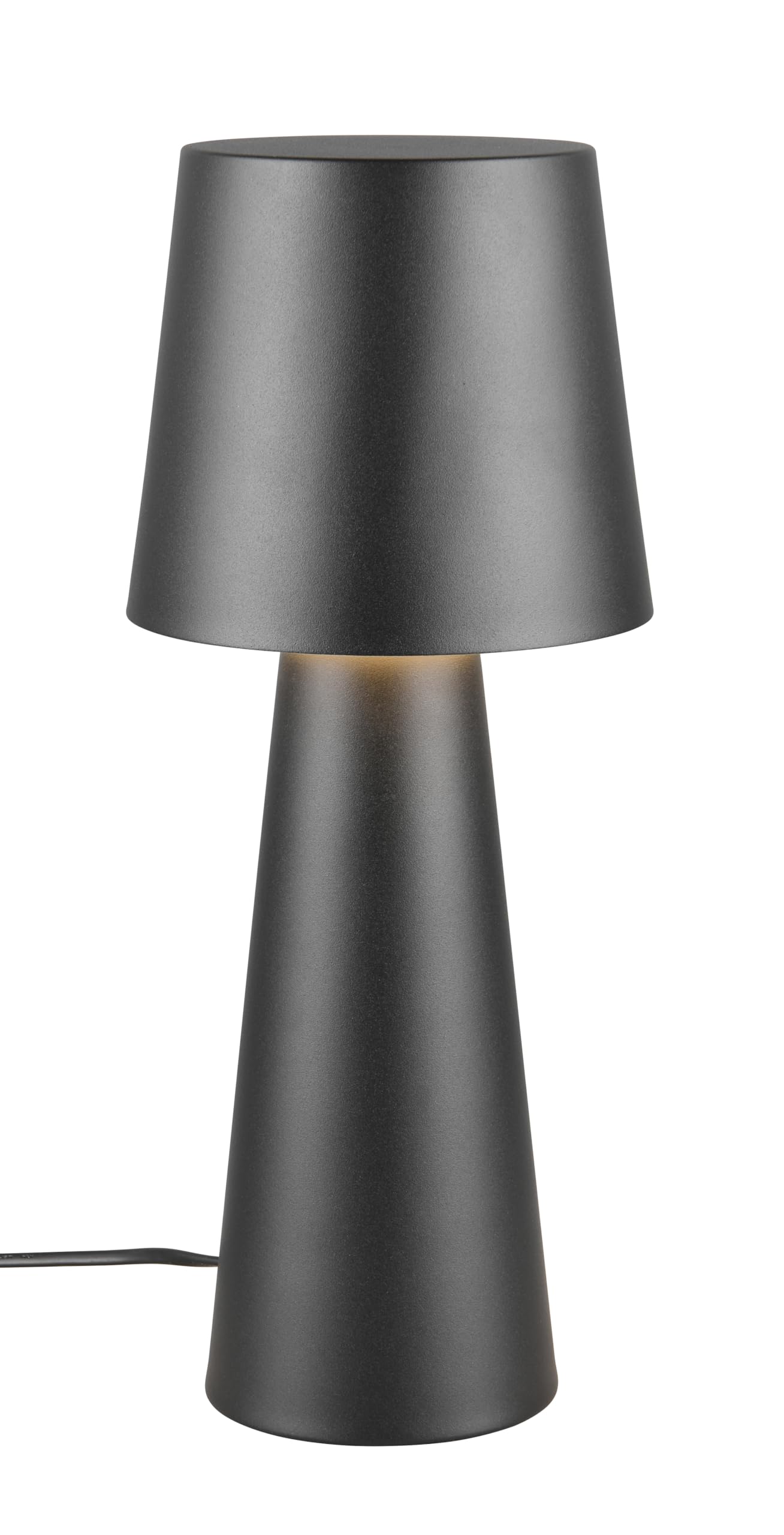 Trio Leuchten Lámpara de Mesa NUBIAN 562900132, Metal Negro Mate, exc. 1x E27
