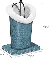 Vista 213 de Fintie Soporte para anteojos forrado de felpa con base magnética, estuche de cuero vegano prémium para lentes