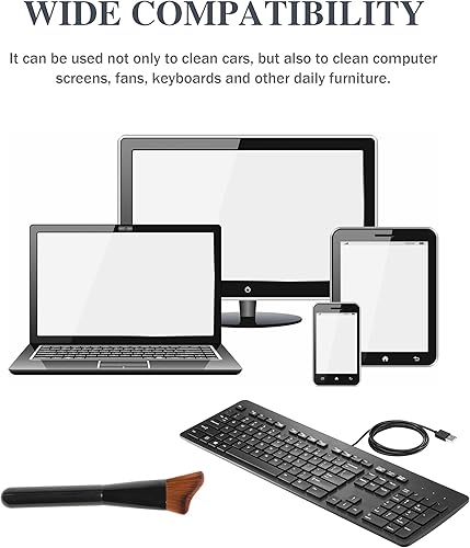 Miniatura 5 de Zlirfy Cepillo para detalles del coche, cepillo suave para barrer el polvo del interior del automóvil, accesorios de automóvil, cerdas suaves