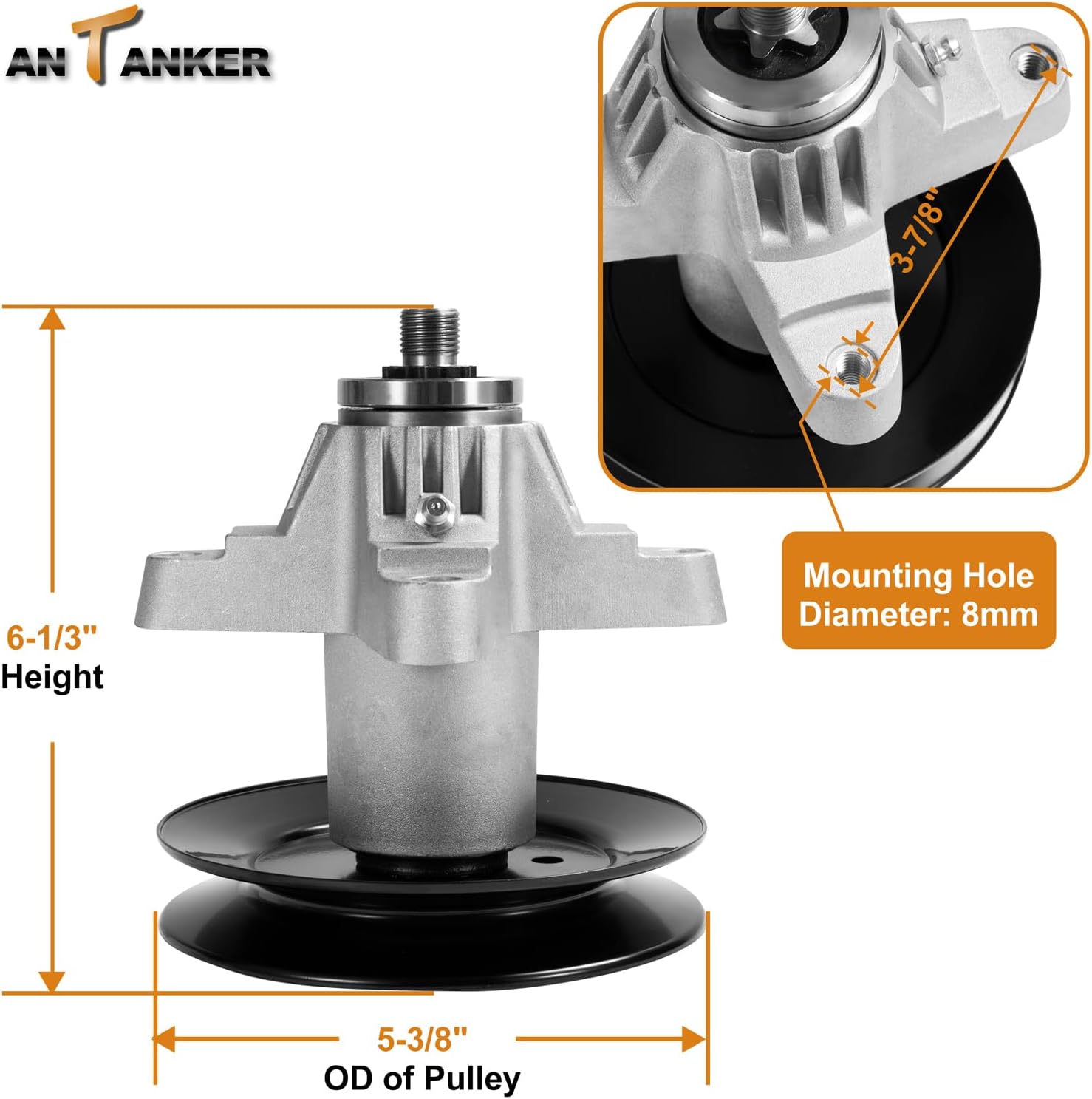 918-04125C 918-04126 618-04126 918-04125 Mower-Spindle Assembly Fit for Cub Cadet 50 inch Spindle Fits for Cub RZT50 LT1050 Lawn Mower LT1050 RZT50 LT1550 LT1554 LTX1050 LGTX1054(3Pack)