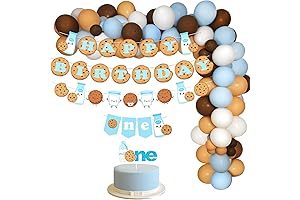 Cookie 1st Birthday Decorations Milk and Cookies 1st Birthday Party Decorations Kit...