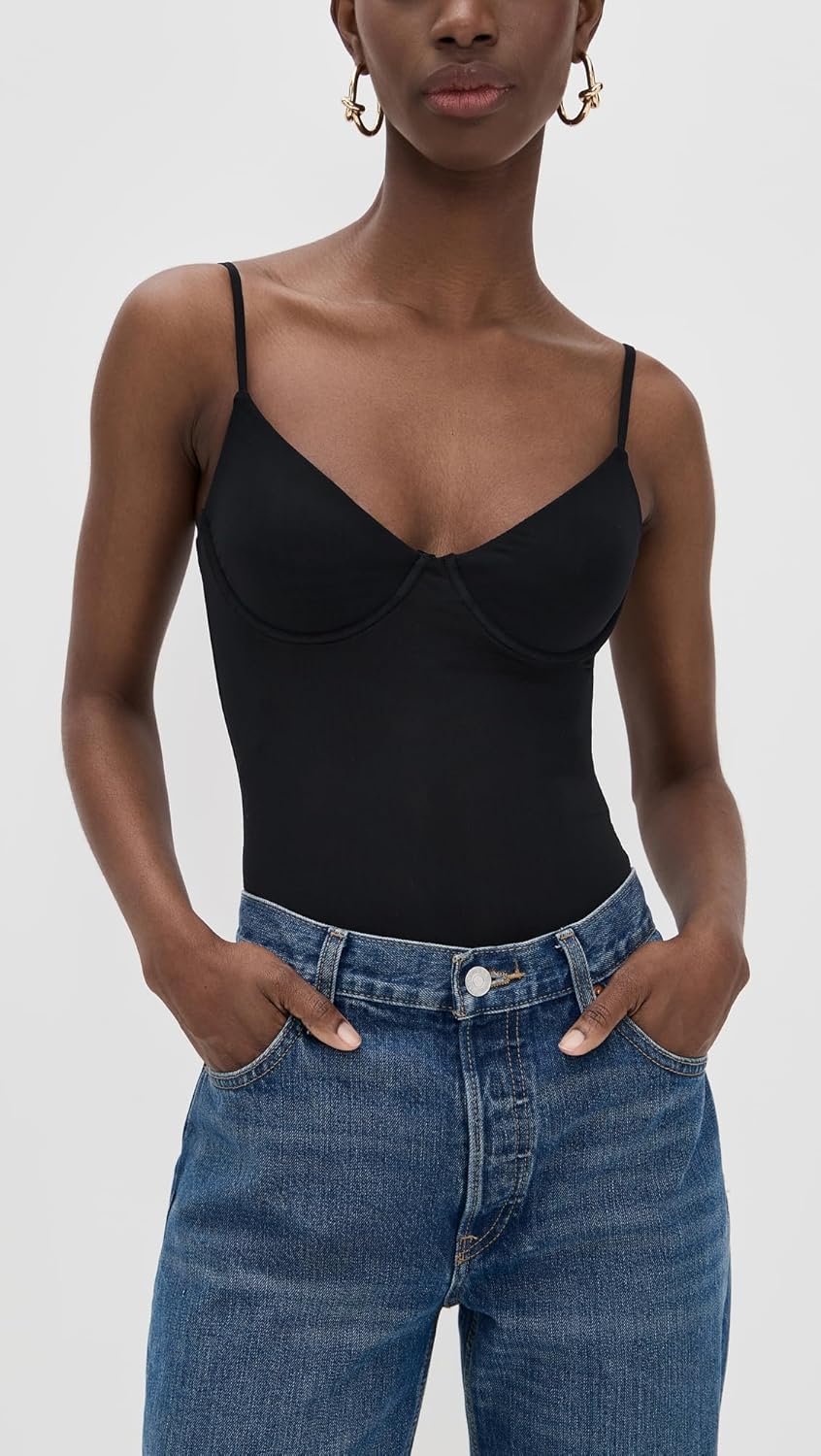 L'AGENCE Women's Elowen Underwire Thong Bodysuit - Image 2