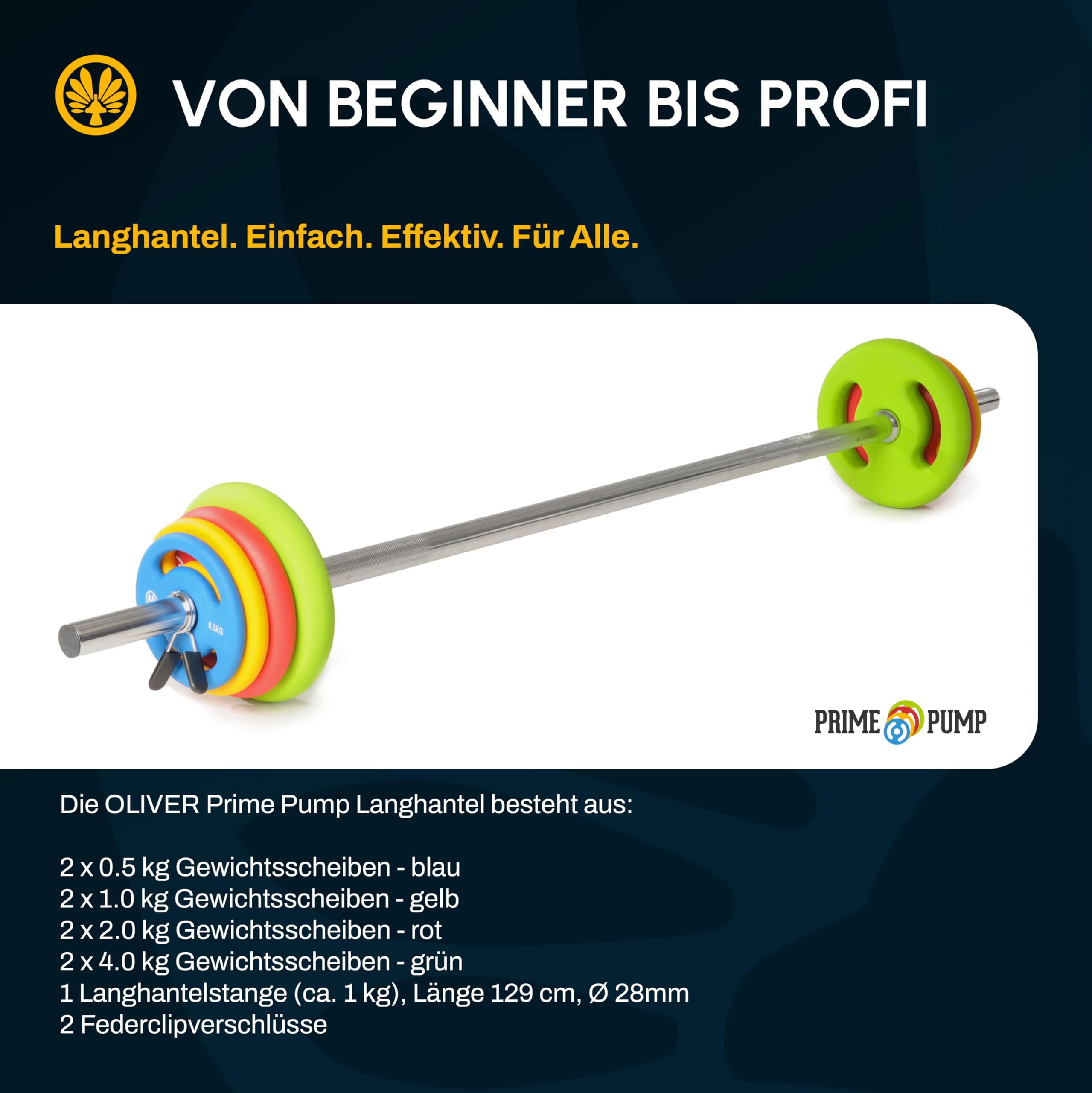 Oliver Prime Pump Langhantel Set für Bodypump Hot Iron Studio