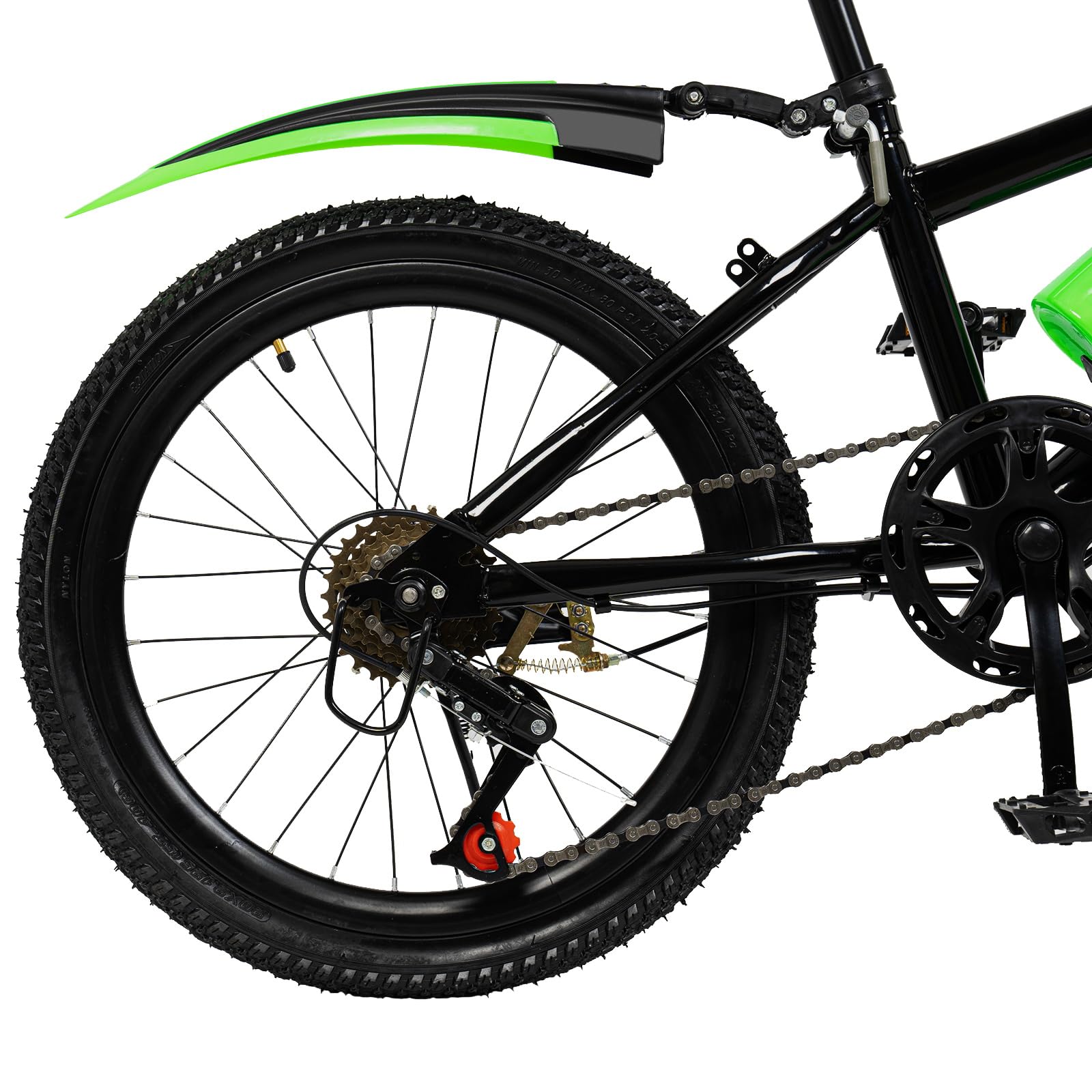 Caskunbsy Mountain Bike 20 Inch Carbon Steel Frame Heavy Duty Security Brake Adjustable Height for Boys Girls
