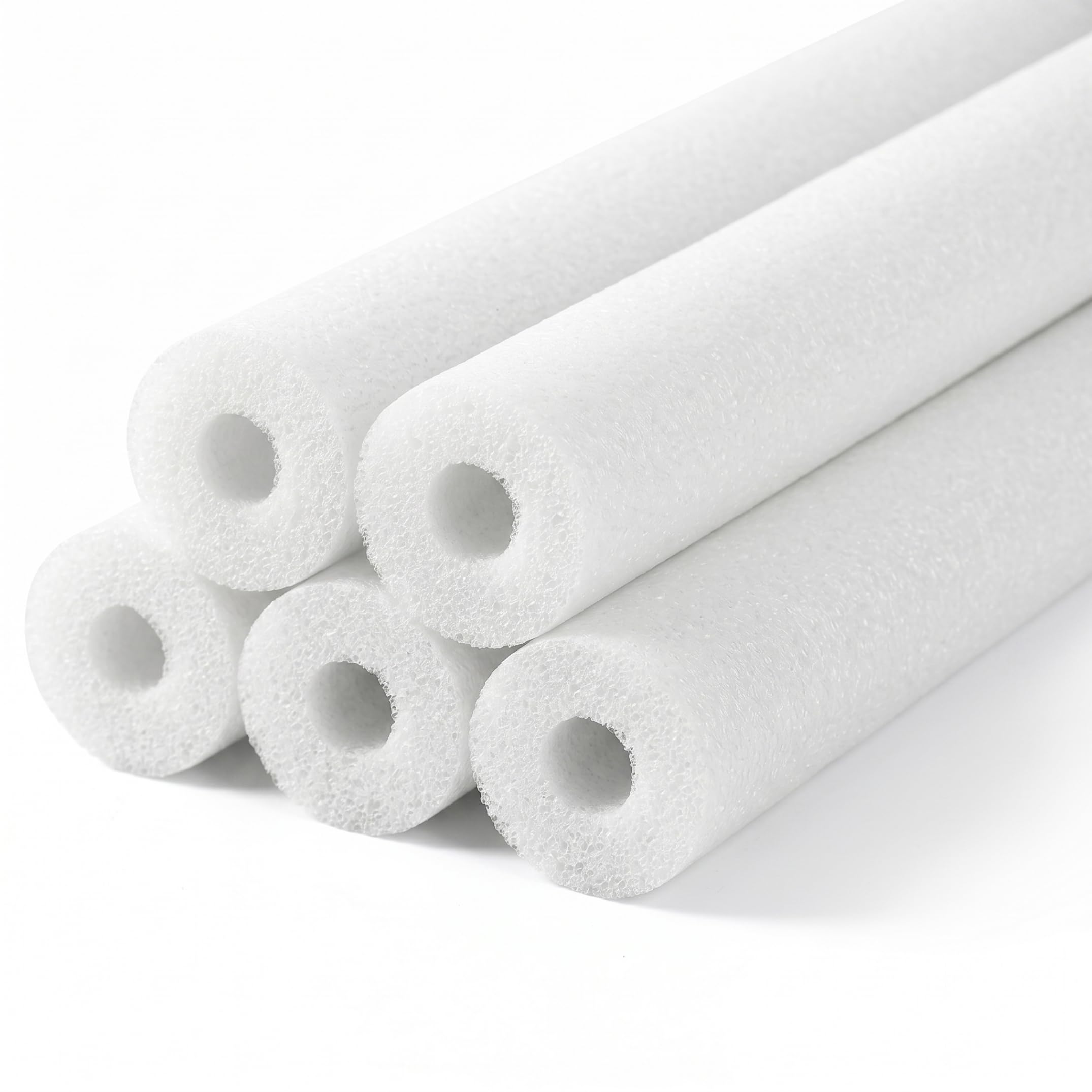 Jumbo Pool Noodle 5 Piezas Claro Blanco 59 Pulgadas | Construcción hueca liviana, segura para niños, para diversión en la piscina de verano