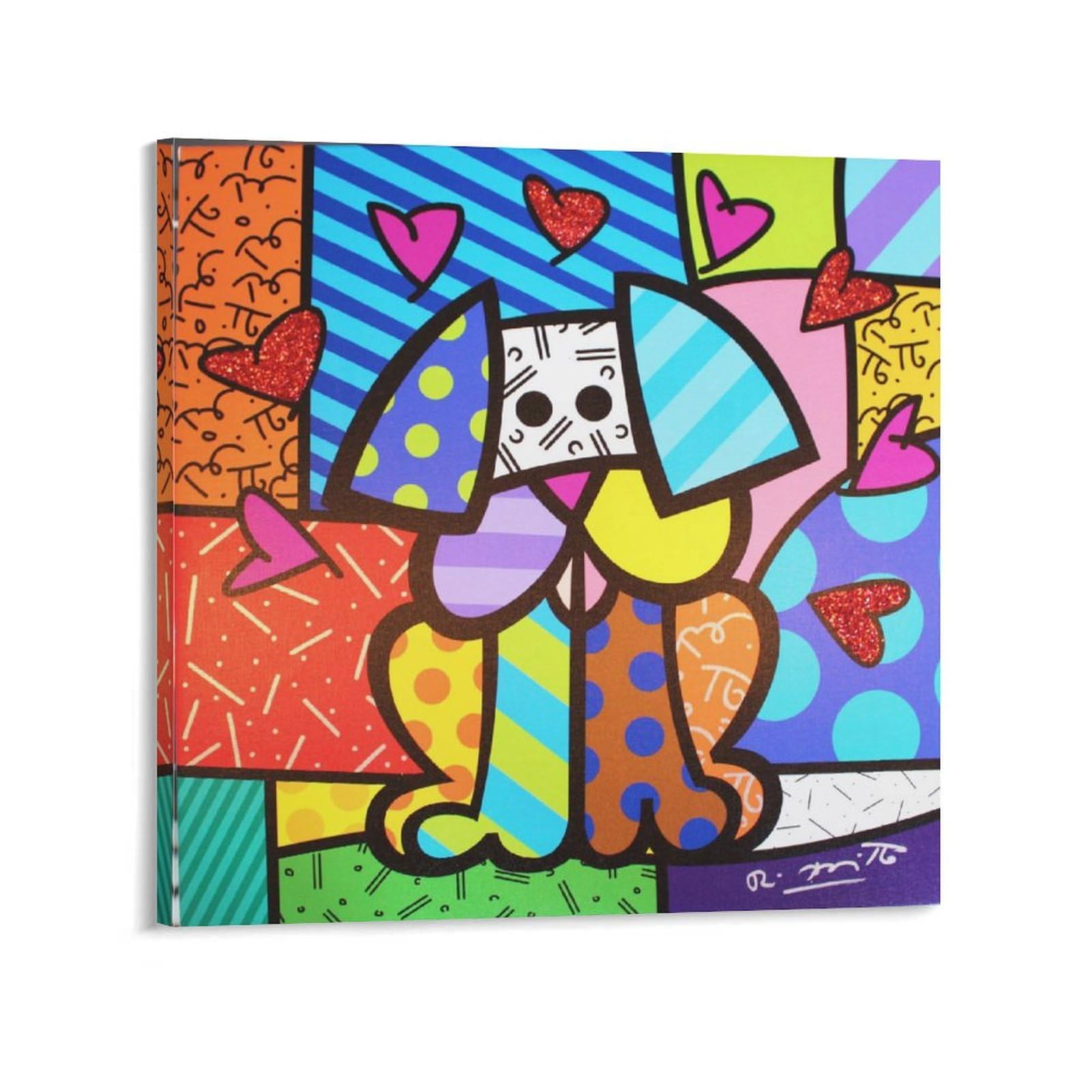 ロメロブリット　ポップアートポスター Romero Britto 原画 ロメロ・ブリット ポップアート 現代アート