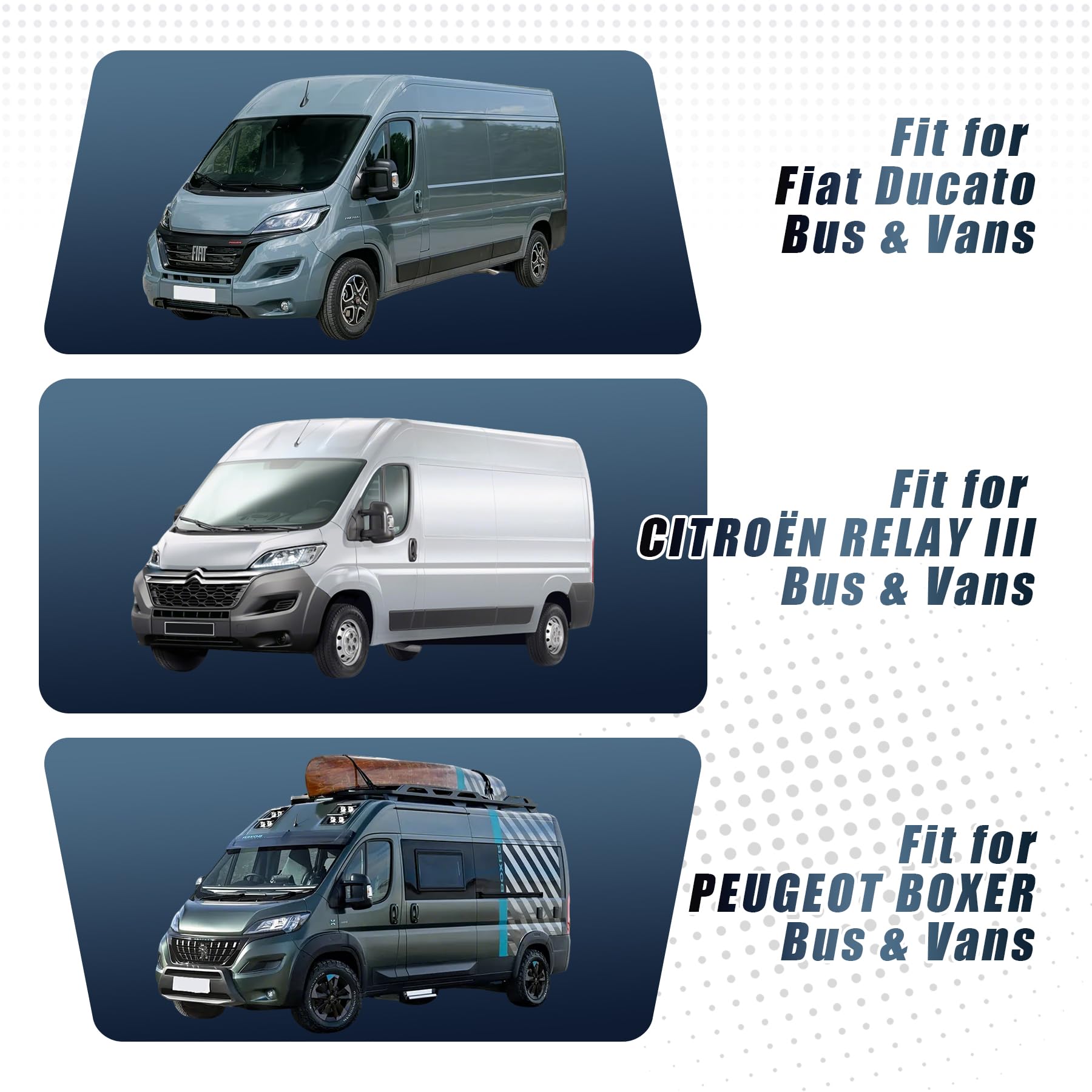 Housse Siege Voiture pour Fiat Ducato Housses de Protection Respirantes pour Siège Conducteur Banquette Passager 2 Places Housses de Voiture Siege pour Fourgonnette