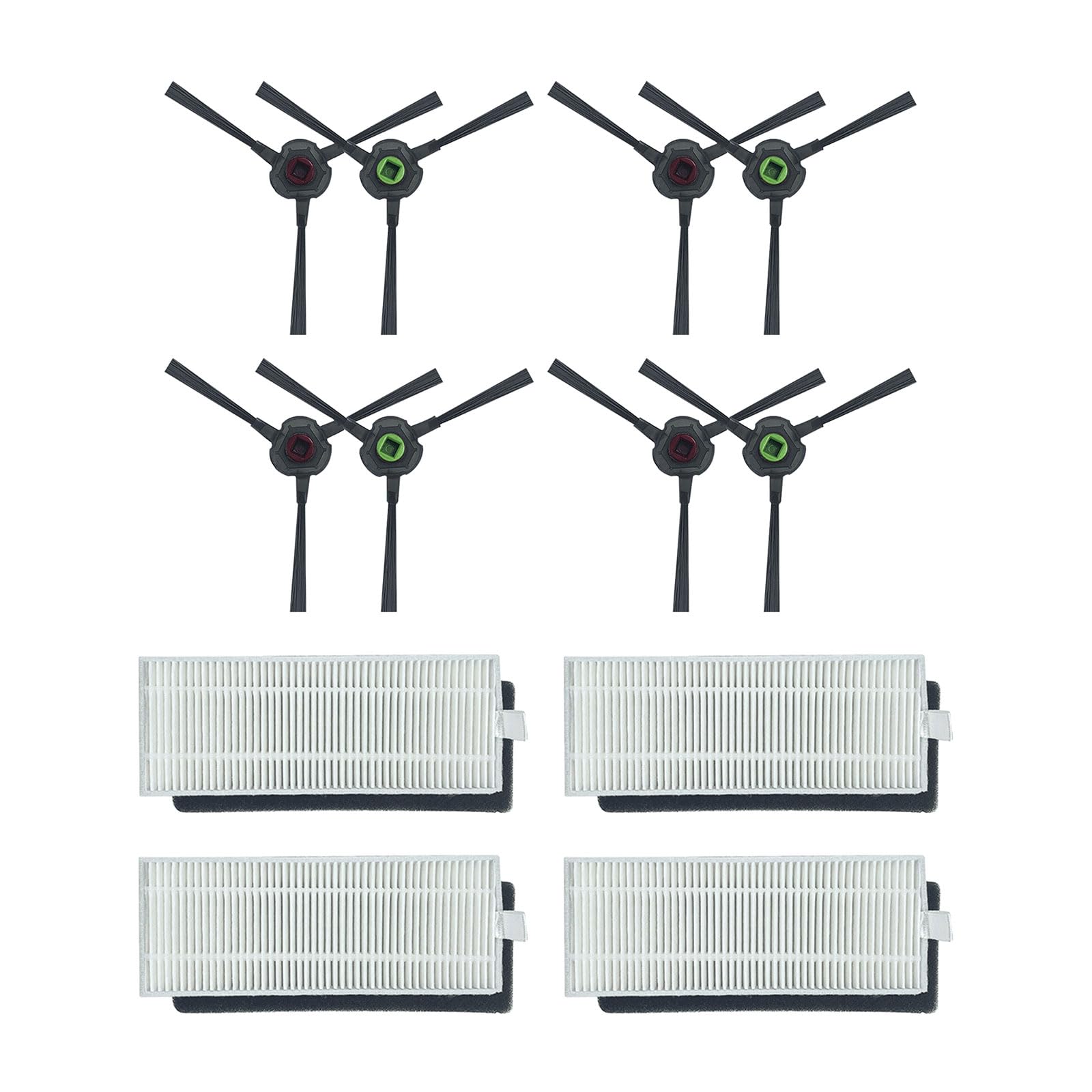 Jazuaiao Filter Sweeping Robot Side Brushes Sweeping Robot Mop Pad Replacement Part for DGN22 Attachments