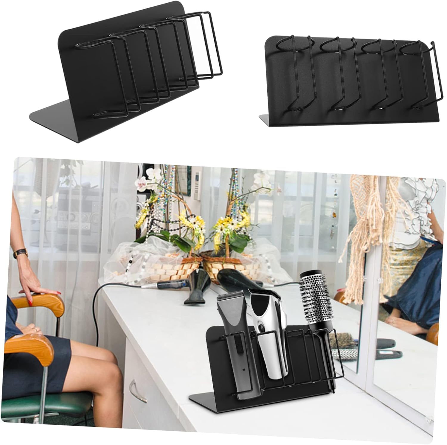 Hair Trimmer Storage Rack Wall Hair Tool Organizer Electric Clipper Holder