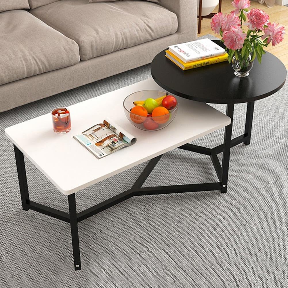 Tavolino Da Caffè Moderno Con 2 Ripiani - Design Elegante Per Salotto