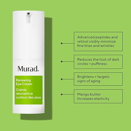 Miniatura 2 de Murad Crema renovadora para ojos, fórmula nutritiva de retinol y péptido con mantequilla de mango y complejo iluminador de ojos para reafirmar,