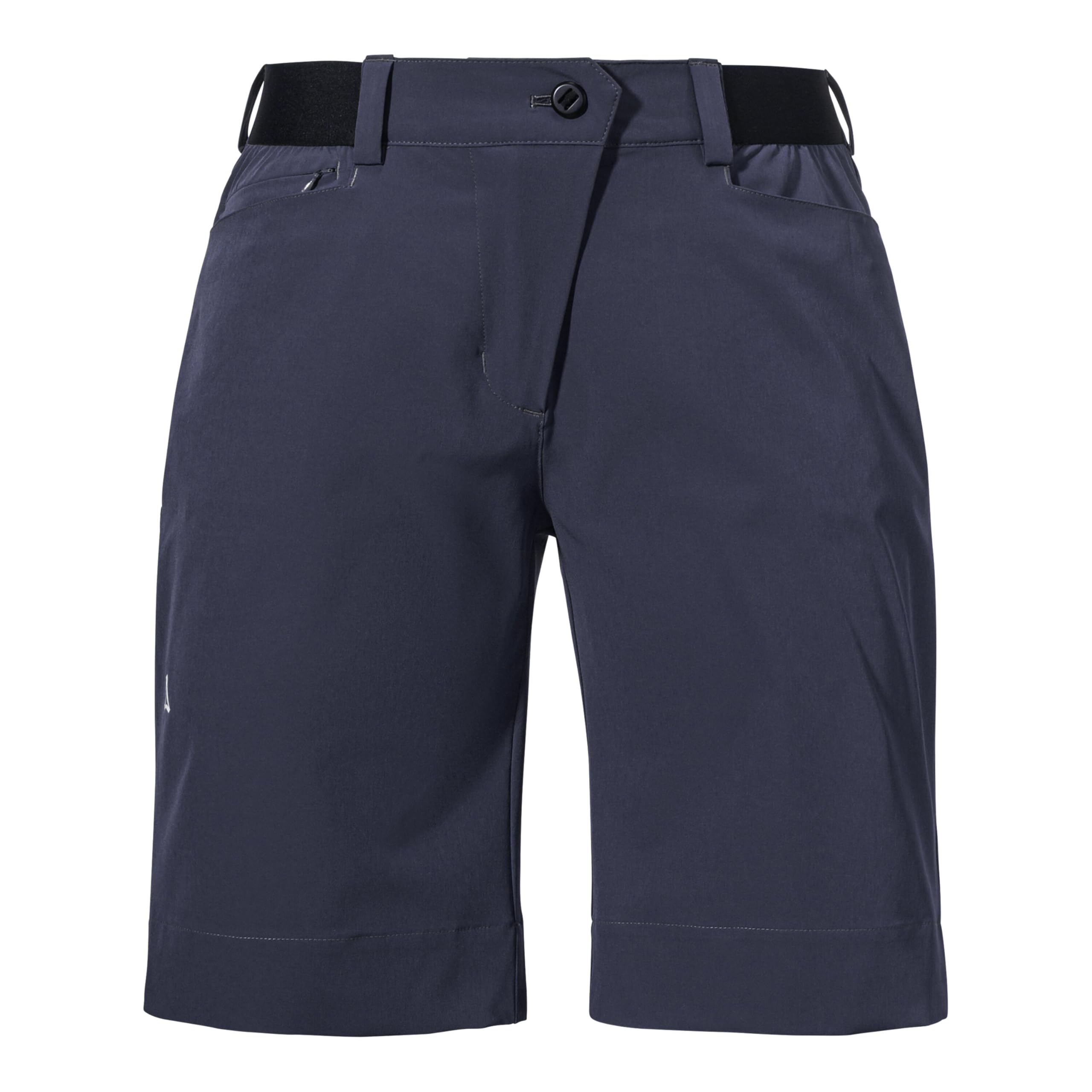 Schöffel Damen Shorts Style Keitele WMS, leichte Bike Shorts mit radspezifischer Passform und 4-Wege-Stretch, Fahrradhose aus recyceltem Material, Navy Blazer, 44