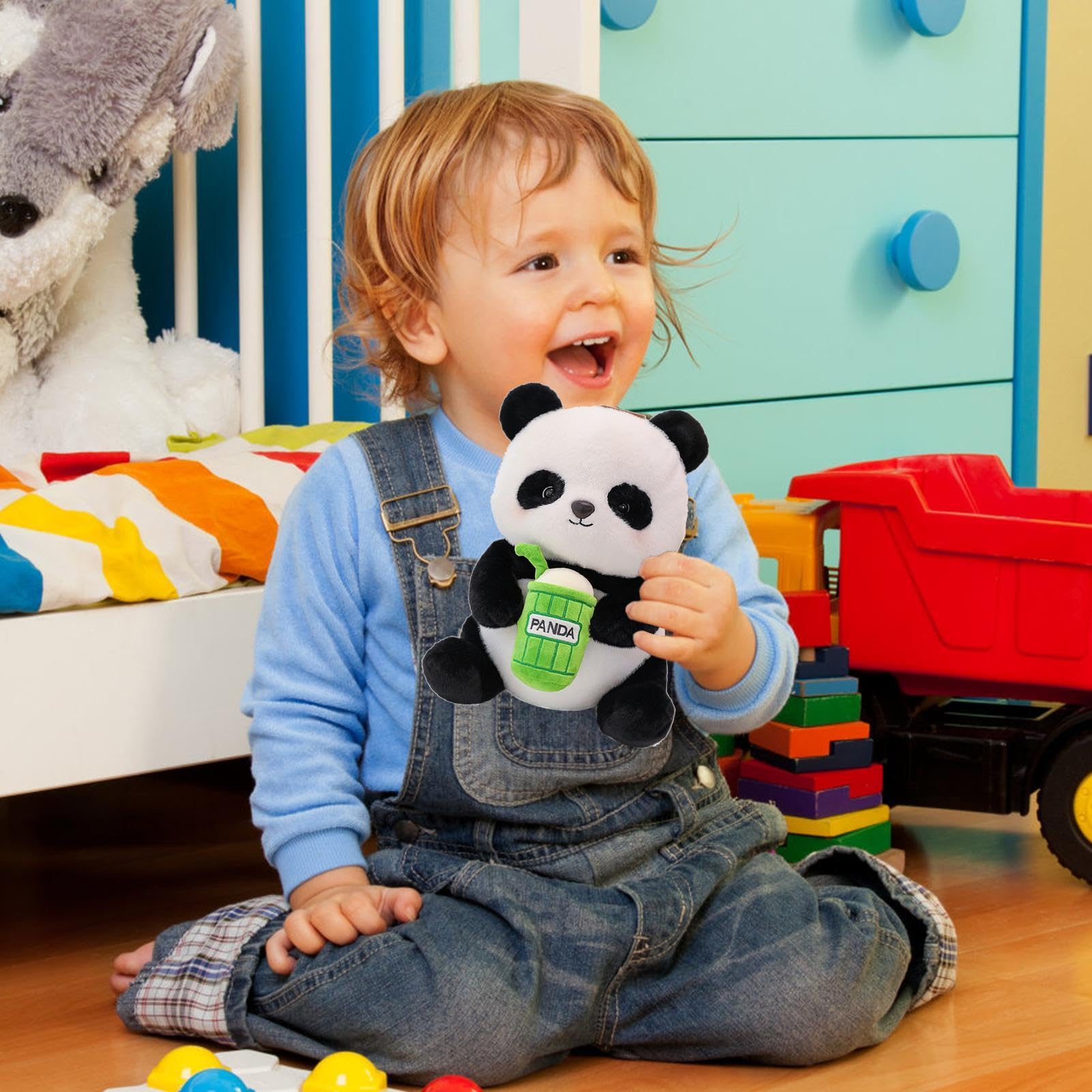 Peluche Panda Pondérée – Jouet Réaliste Doux 165 G – Anti-stress, Réconfort émotionnel, Câlin Pour Adulte Et Enfant – Cadeau Apaisant